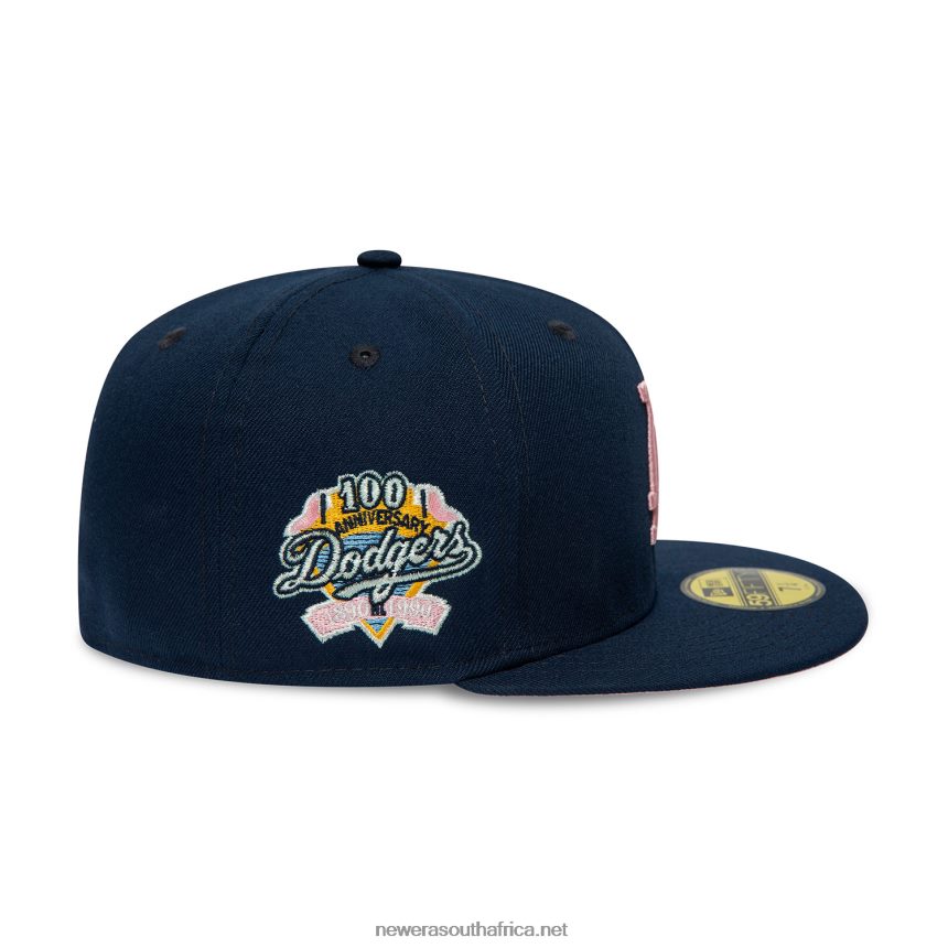 LA Dodgers 100th Anniversary Navy 59FIFTY Fitted Cap New Era TRBRBN645