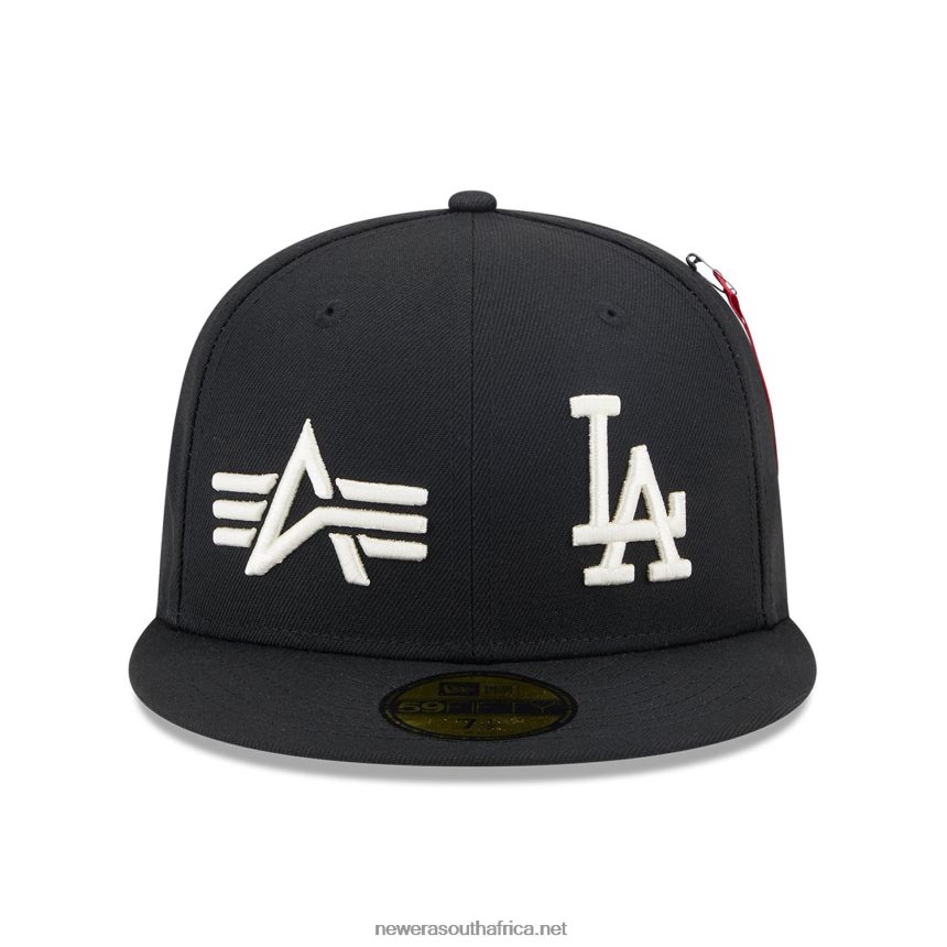 LA Dodgers Alpha Industries X MLB Black 59FIFTY Fitted Cap New Era TRBRBN915