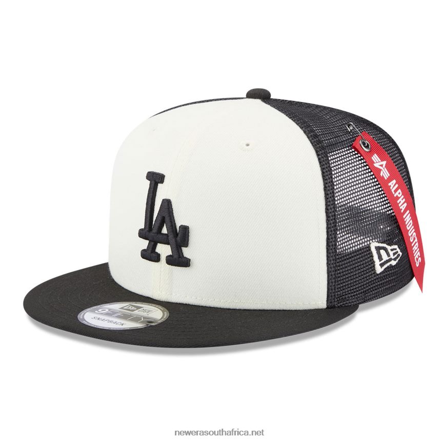 LA Dodgers Alpha Industries X MLB Black 9FIFTY Snapback Cap New Era TRBRBN1878