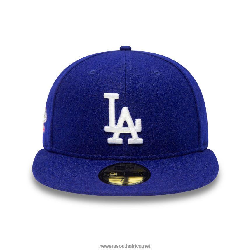LA Dodgers Anniversary Wool Blue 59FIFTY Fitted Cap New Era TRBRBN20