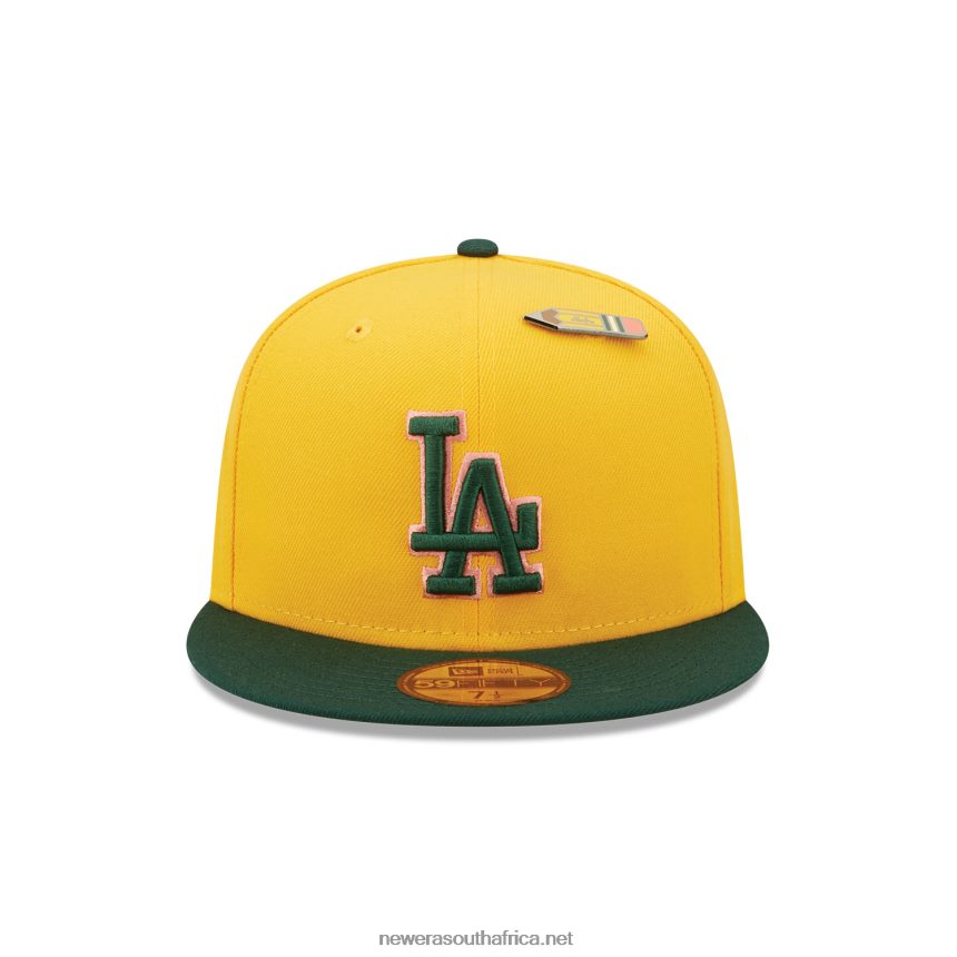 LA Dodgers Back to School Yellow 59FIFTY Fitted Cap New Era TRBRBN173