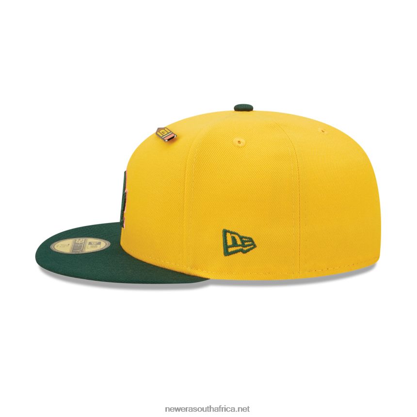 LA Dodgers Back to School Yellow 59FIFTY Fitted Cap New Era TRBRBN173