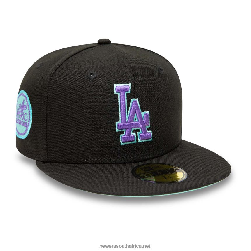 LA Dodgers Black and Blue Tint 59FIFTY Fitted Cap 59FIFTY New Era TRBRBN824