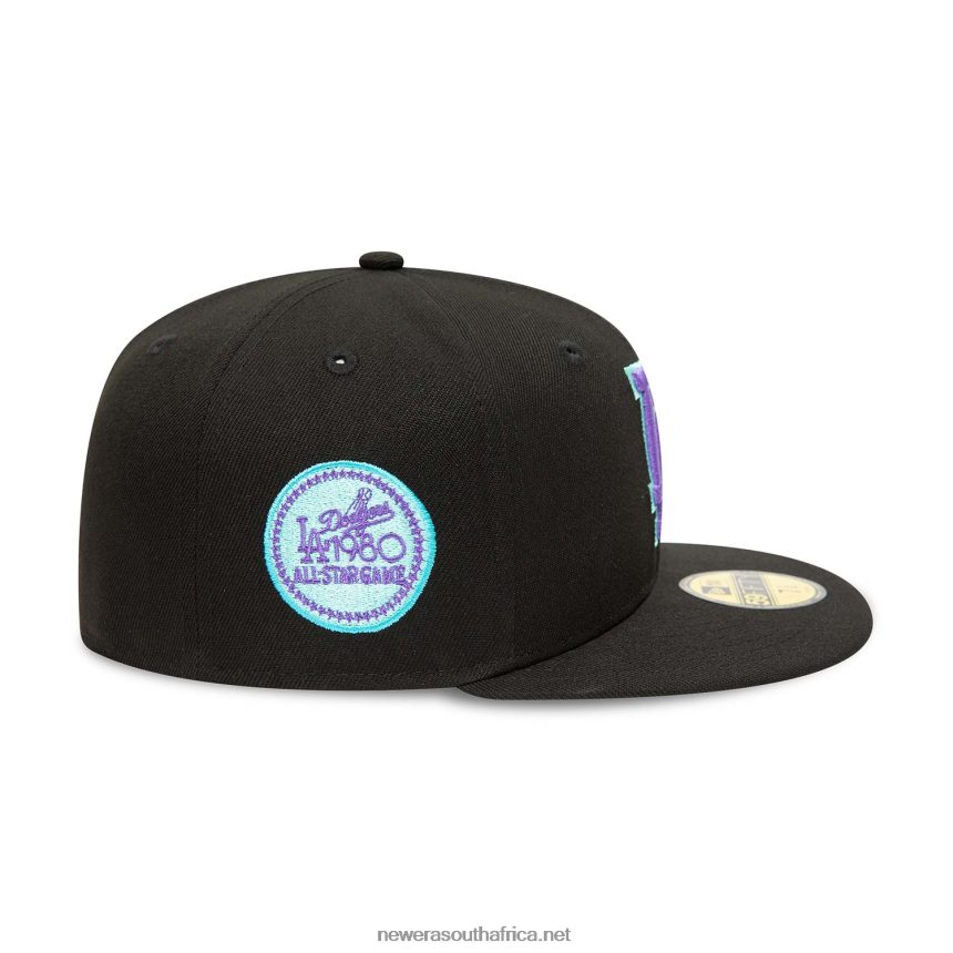 LA Dodgers Black and Blue Tint 59FIFTY Fitted Cap 59FIFTY New Era TRBRBN824