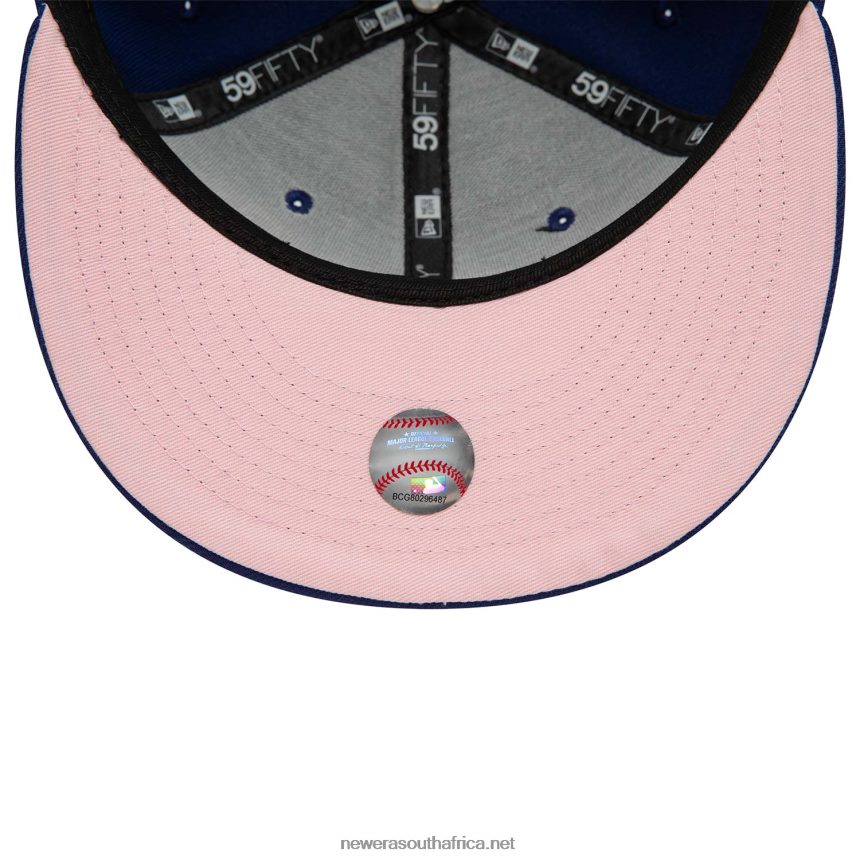 LA Dodgers Chain Stitch Heart Royal Blue 59FIFTY Fitted Cap New Era TRBRBN1008