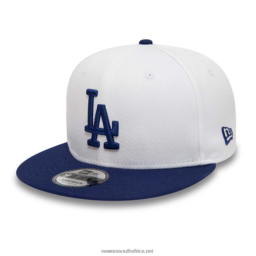 LA Dodgers Crown Patches White 9FIFTY Snapback Cap New Era TRBRBN2073