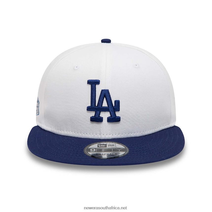 LA Dodgers Crown Patches White 9FIFTY Snapback Cap New Era TRBRBN2073