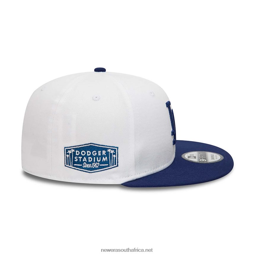 LA Dodgers Crown Patches White 9FIFTY Snapback Cap New Era TRBRBN2073