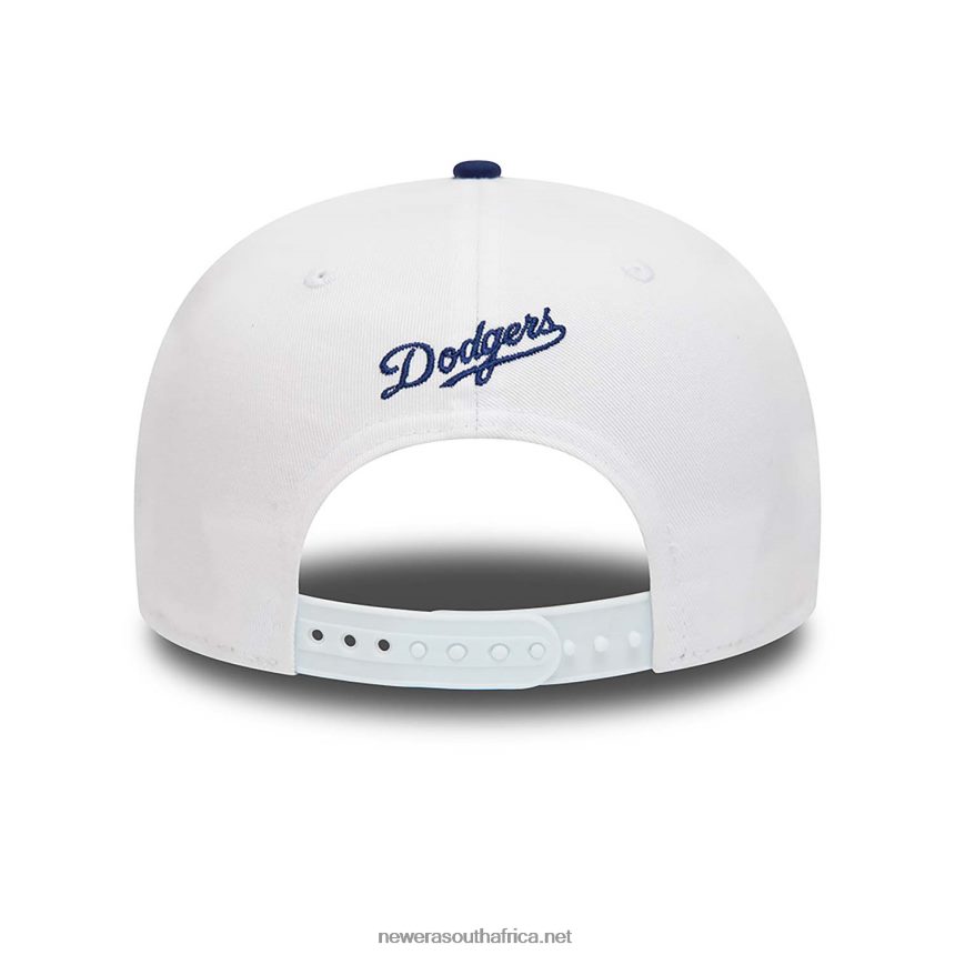 LA Dodgers Crown Patches White 9FIFTY Snapback Cap New Era TRBRBN2073