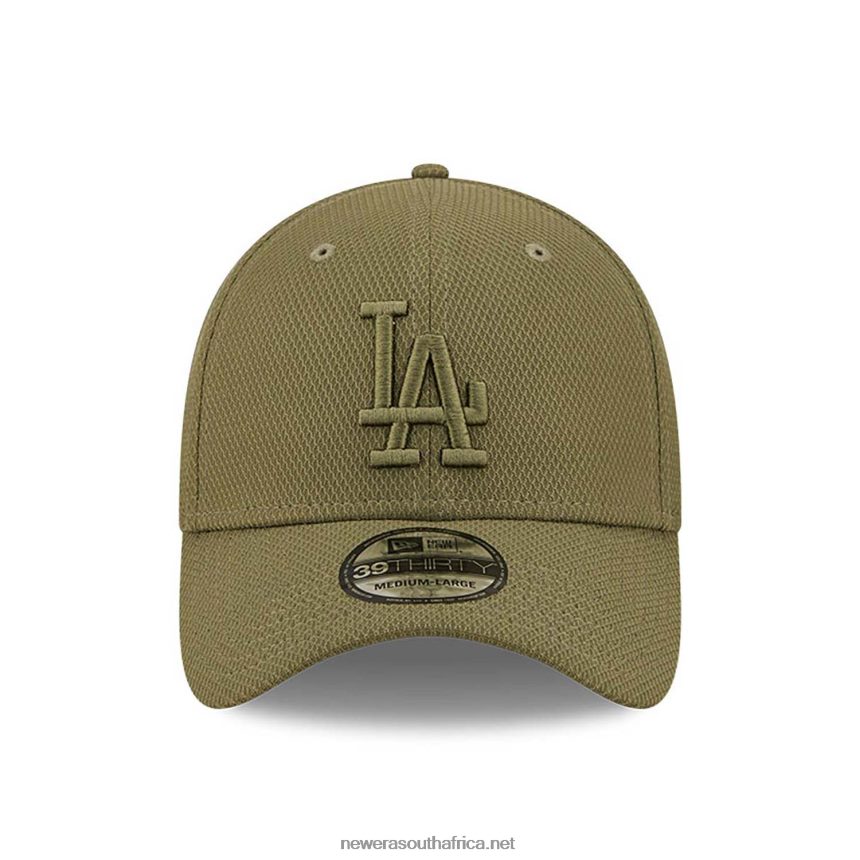 LA Dodgers Diamond Era Green 39THIRTY Stretch Fit Cap New Era TRBRBN2156