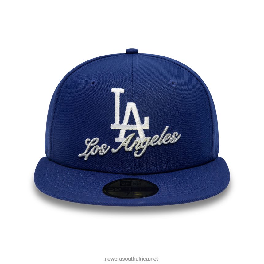 LA Dodgers Dual Logo Blue 59FIFTY Fitted Cap New Era TRBRBN74