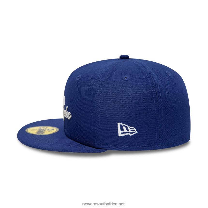 LA Dodgers Dual Logo Blue 59FIFTY Fitted Cap New Era TRBRBN74