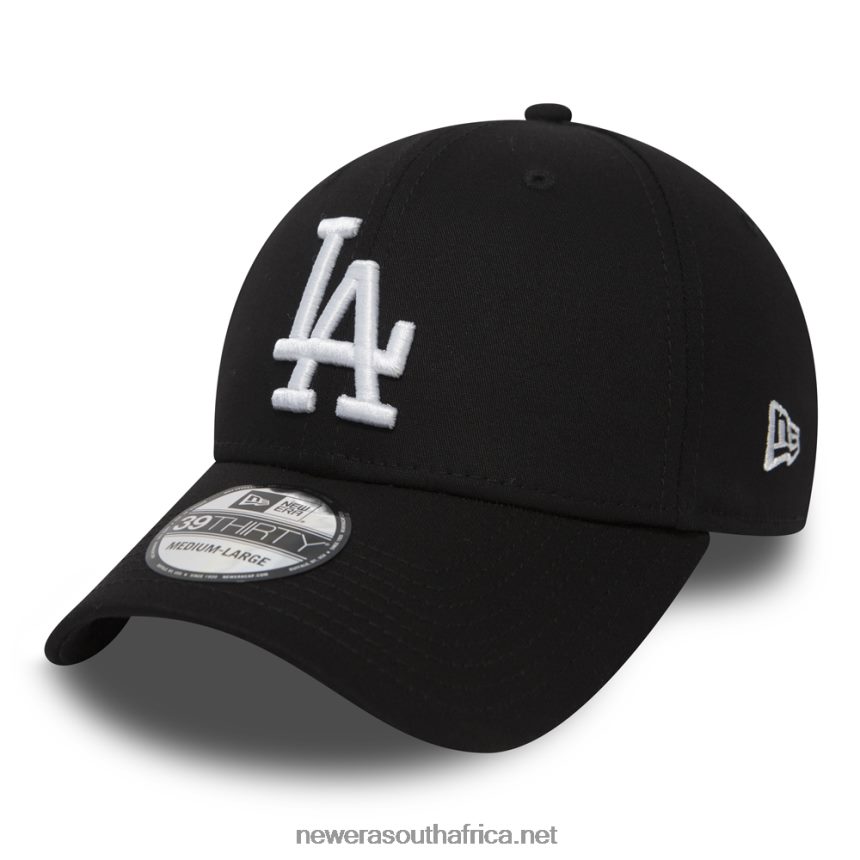 LA Dodgers Essential Black 39THIRTY Cap New Era TRBRBN2179