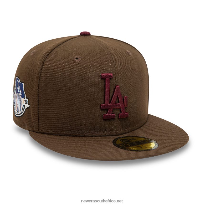 LA Dodgers Fall Colours Brown 59FIFTY Fitted Cap New Era TRBRBN514