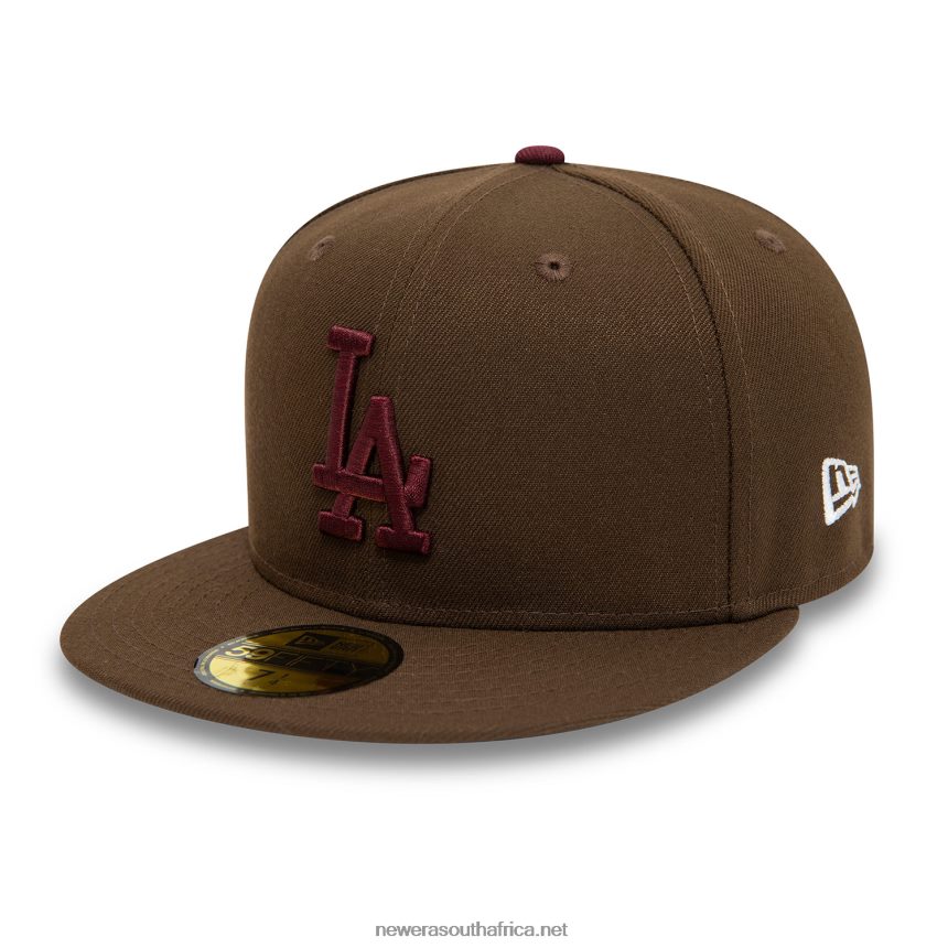 LA Dodgers Fall Colours Brown 59FIFTY Fitted Cap New Era TRBRBN514