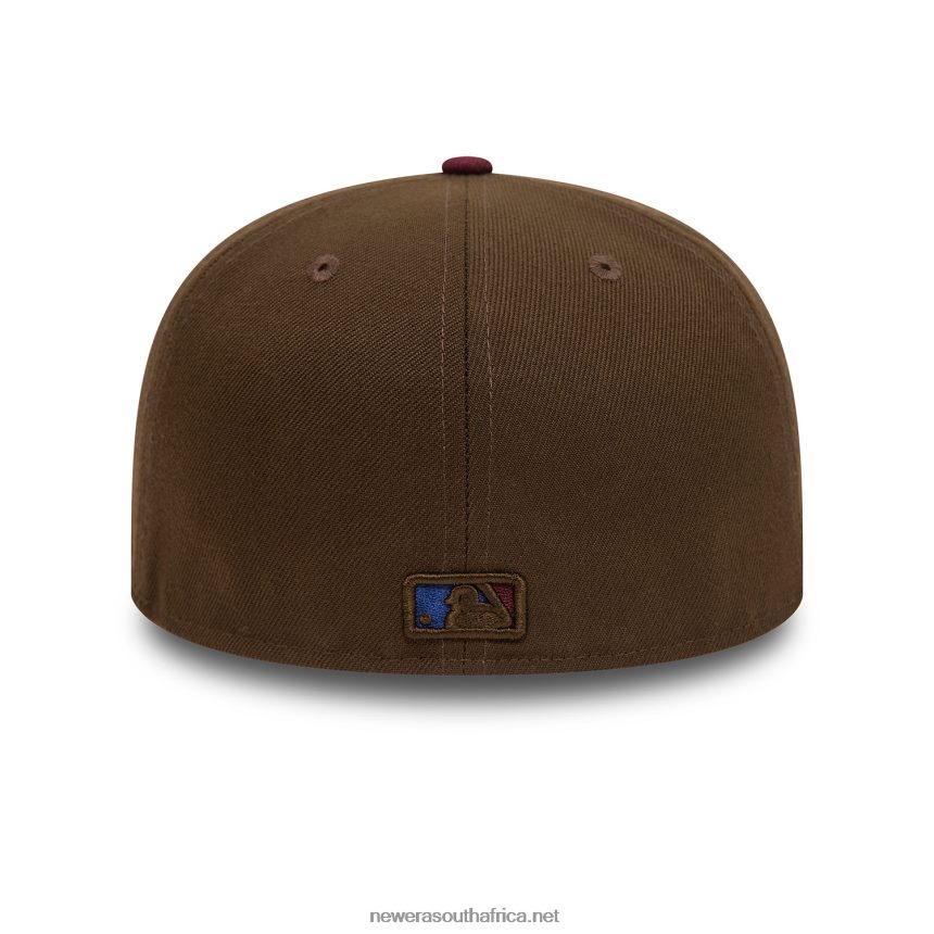 LA Dodgers Fall Colours Contrast Visor Brown 59FIFTY Fitted Cap New Era TRBRBN818