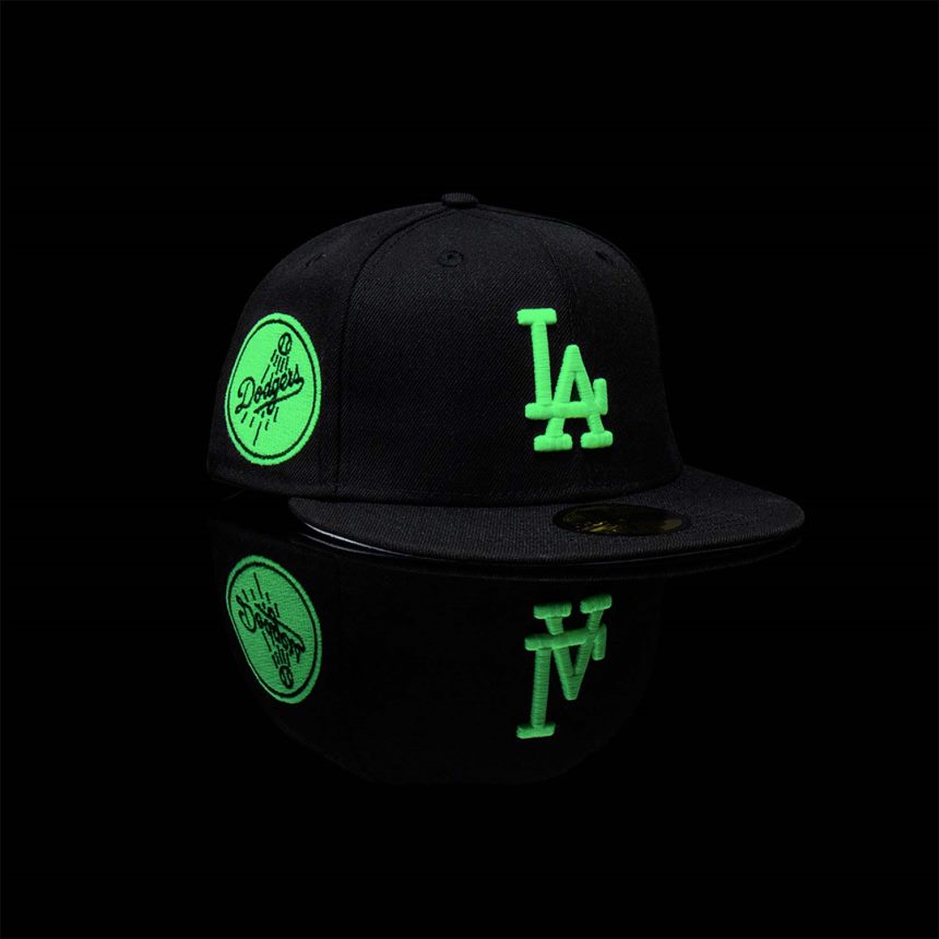 LA Dodgers Glow in the Dark Black 59FIFTY Fitted Cap New Era TRBRBN1009