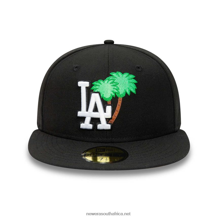 LA Dodgers Green Palm Tree Black 59FIFTY Fitted Cap New Era TRBRBN88