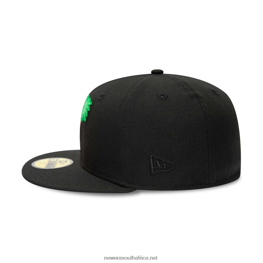 LA Dodgers Green Palm Tree Black 59FIFTY Fitted Cap New Era TRBRBN88