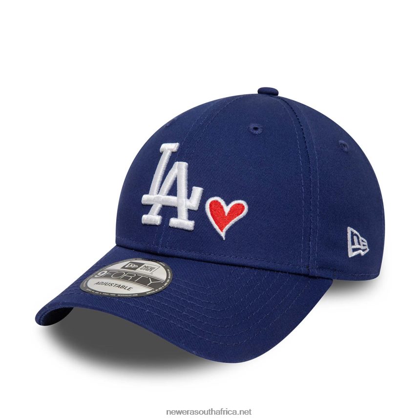LA Dodgers Heart Pack Blue 9FORTY Adjustable Cap New Era TRBRBN1441