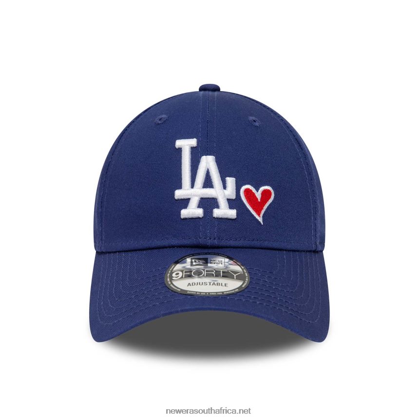 LA Dodgers Heart Pack Blue 9FORTY Adjustable Cap New Era TRBRBN1441