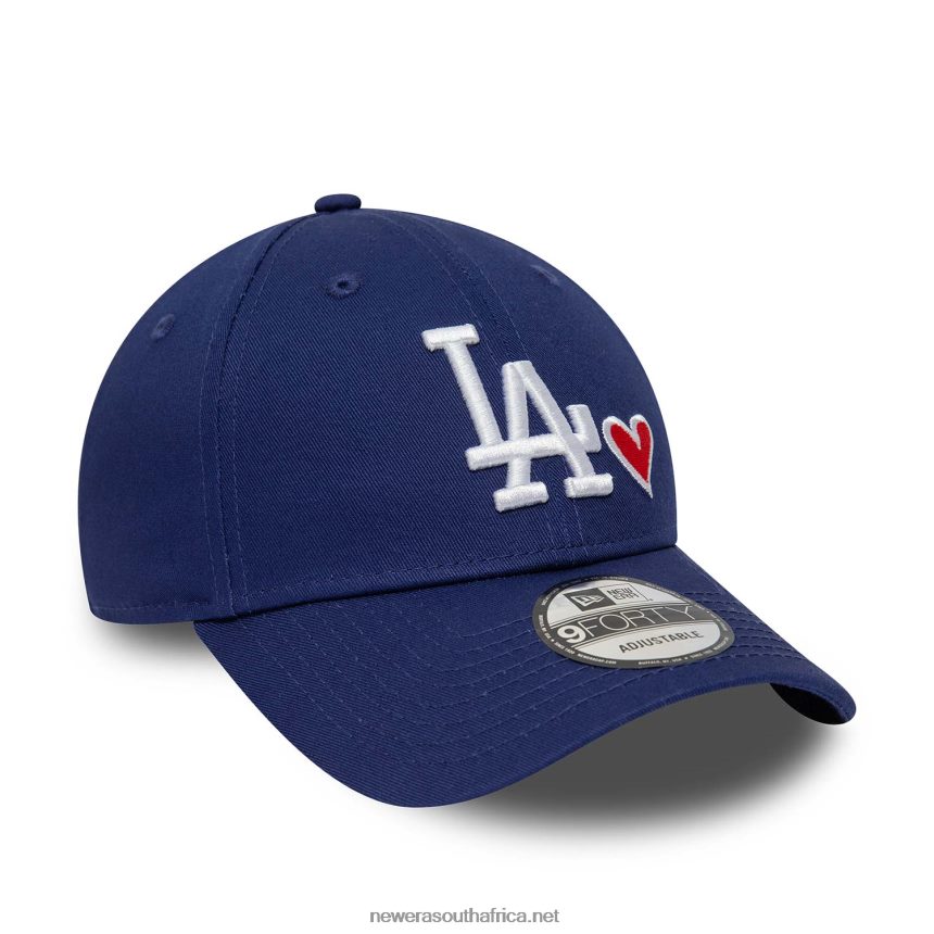 LA Dodgers Heart Pack Blue 9FORTY Adjustable Cap New Era TRBRBN1441