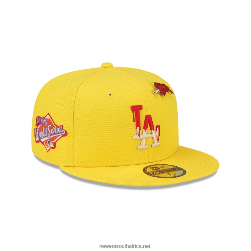 LA Dodgers Icy Pop Bright Yellow 59FIFTY Fitted Cap New Era TRBRBN1423