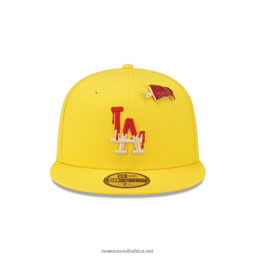 LA Dodgers Icy Pop Bright Yellow 59FIFTY Fitted Cap New Era TRBRBN1423