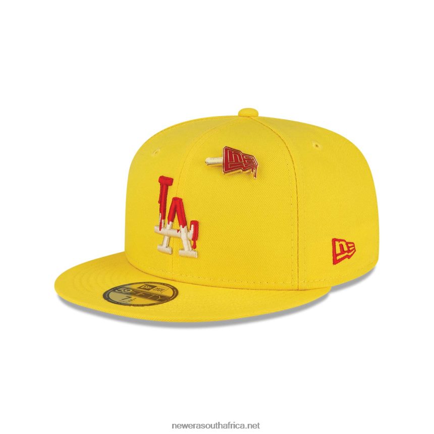 LA Dodgers Icy Pop Bright Yellow 59FIFTY Fitted Cap New Era TRBRBN1423