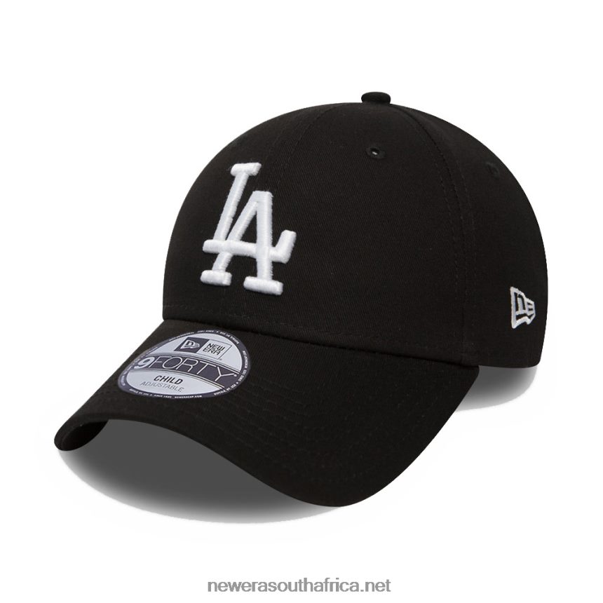 LA Dodgers Kids Black 9FORTY Cap New Era TRBRBN1640
