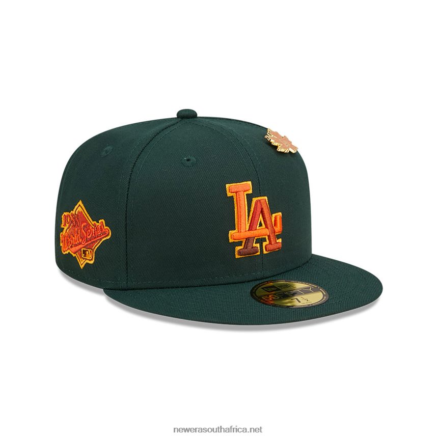 LA Dodgers Leafy Dark Green 59FIFTY Fitted Cap New Era TRBRBN595