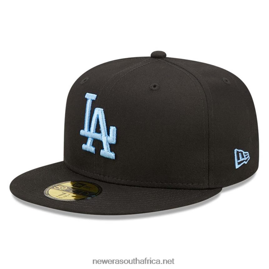 LA Dodgers League Essential Black 59FIFTY Fitted Cap New Era TRBRBN805