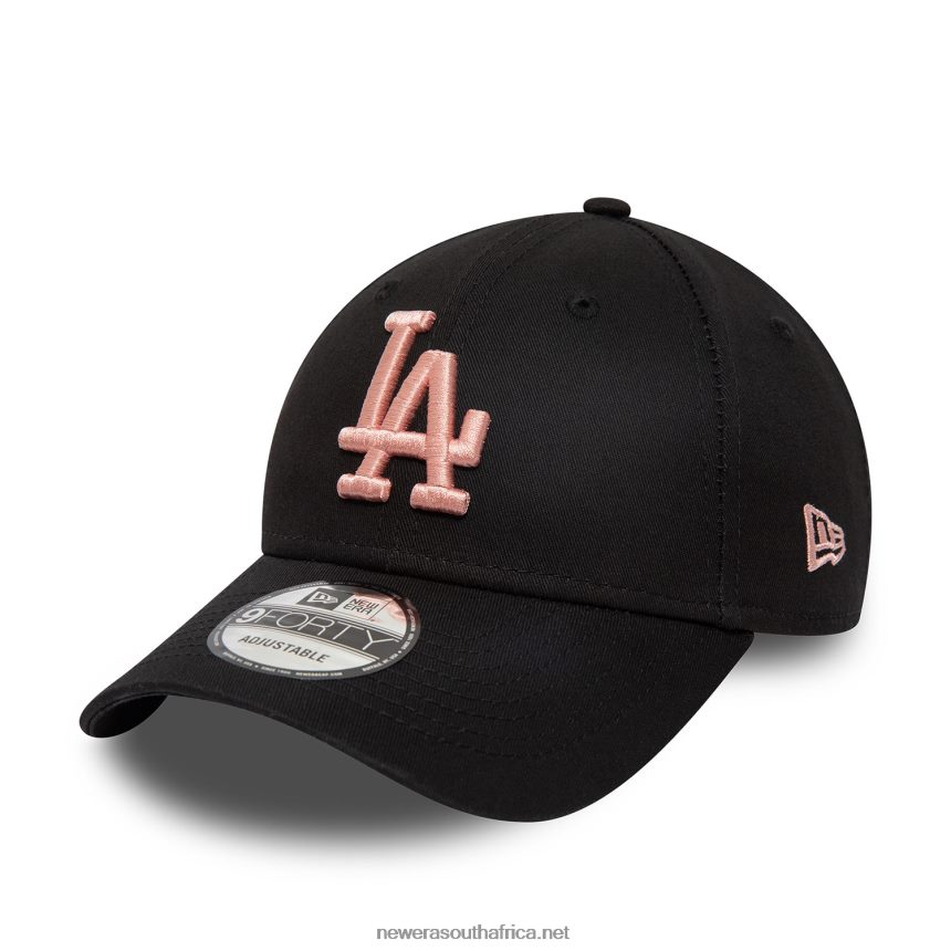 LA Dodgers League Essential Black 9FORTY Adjustable Cap New Era TRBRBN1703