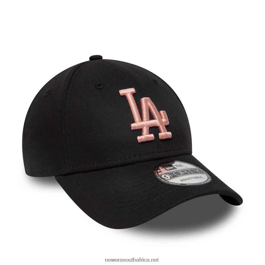 LA Dodgers League Essential Black 9FORTY Adjustable Cap New Era TRBRBN1703