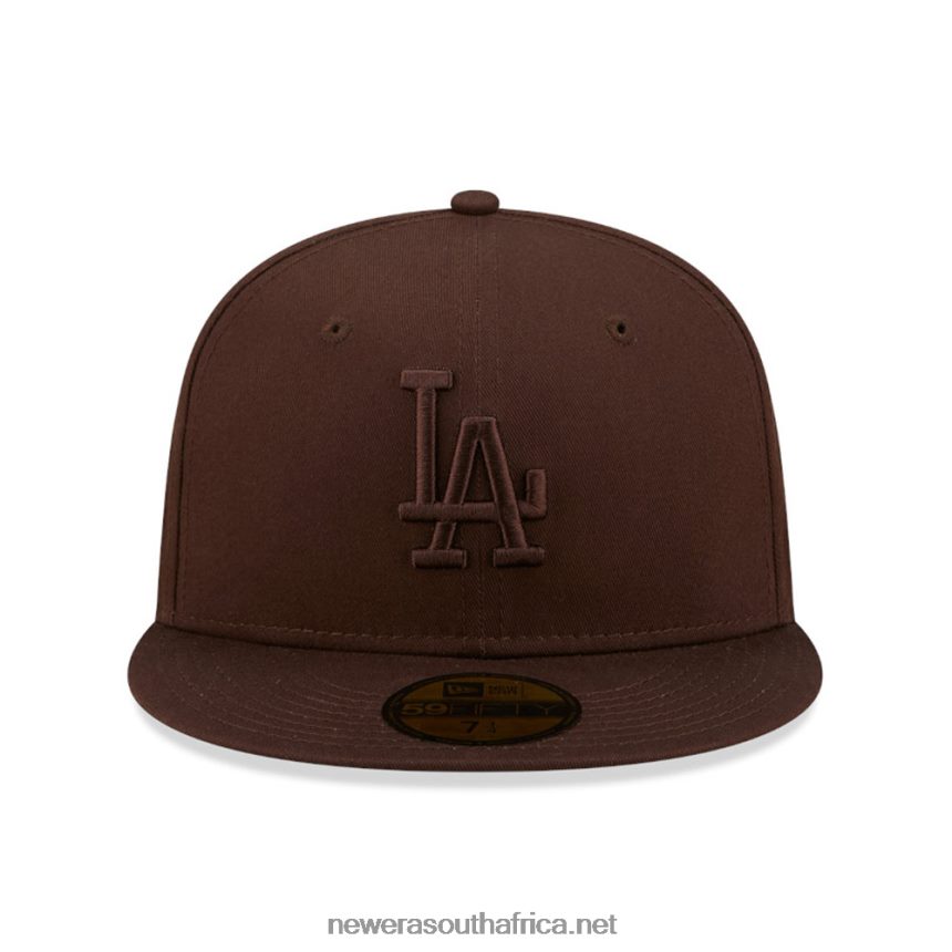 LA Dodgers League Essential Brown 59FIFTY Fitted Cap New Era TRBRBN107