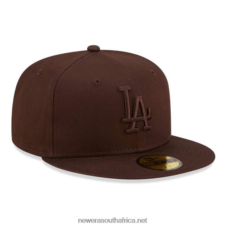 LA Dodgers League Essential Brown 59FIFTY Fitted Cap New Era TRBRBN107