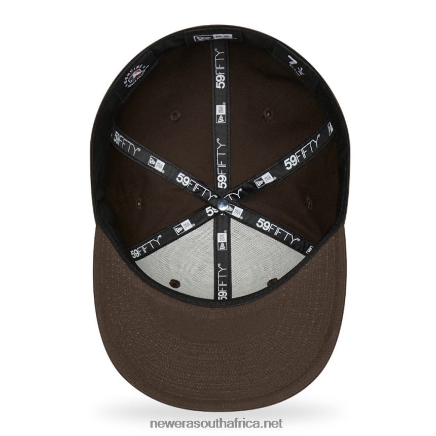 LA Dodgers League Essential Brown 59FIFTY Fitted Cap New Era TRBRBN107