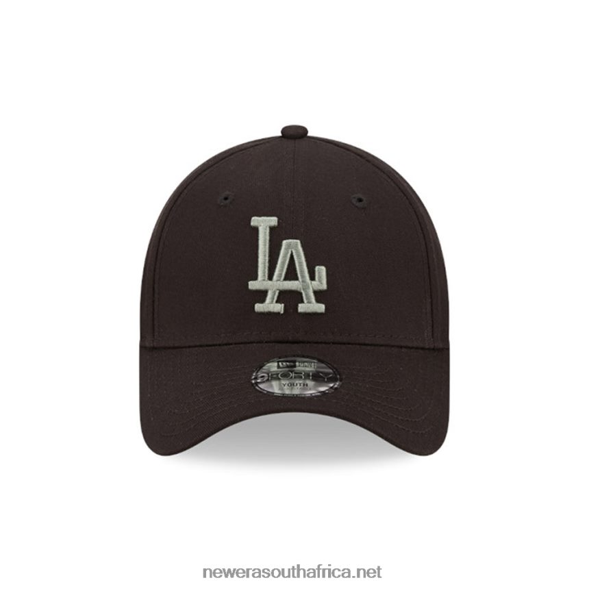 LA Dodgers League Essential Kids Black 9FORTY Adjustable Cap New Era TRBRBN1752