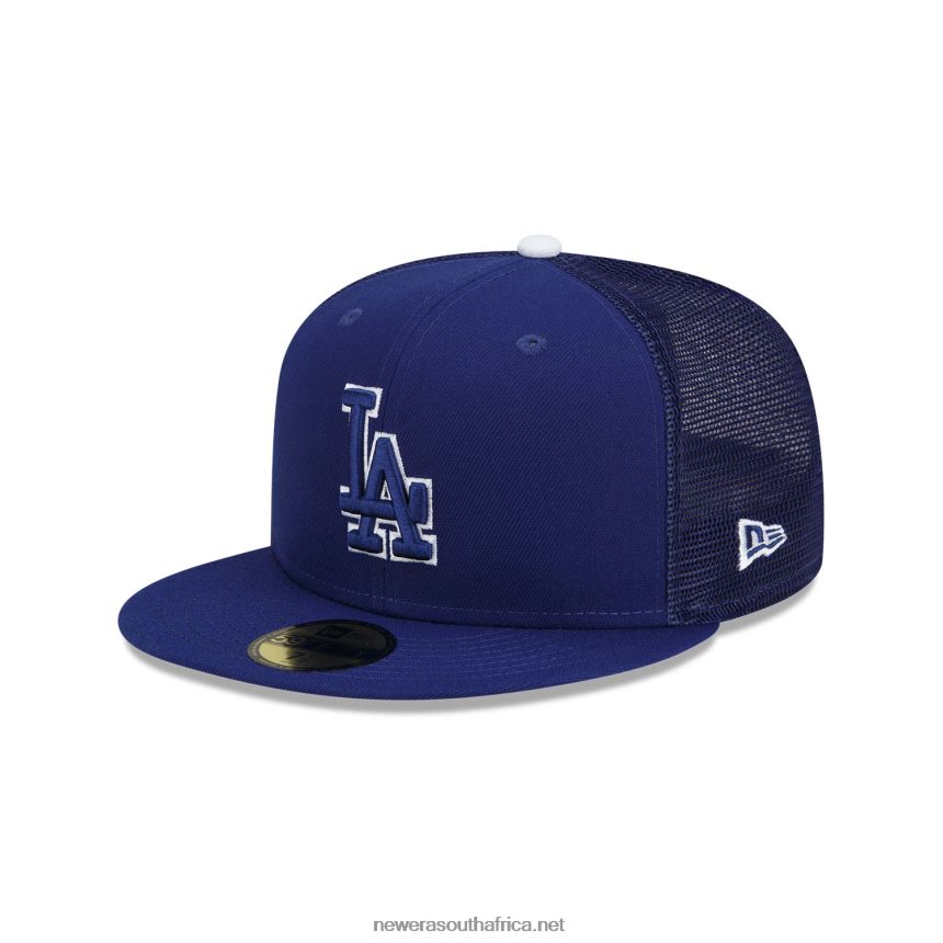 LA Dodgers MLB Batting Practice Blue 59FIFTY Cap New Era TRBRBN1162