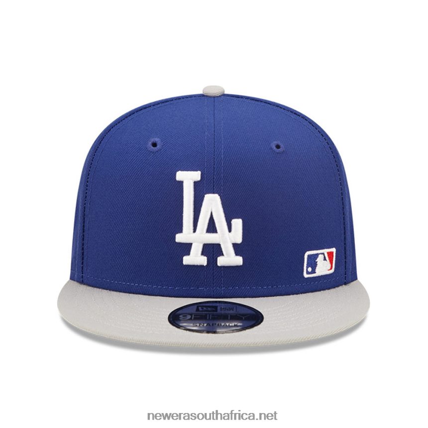 LA Dodgers MLB Black Letter Arch Blue 9FIFTY Snapback Cap New Era TRBRBN1985