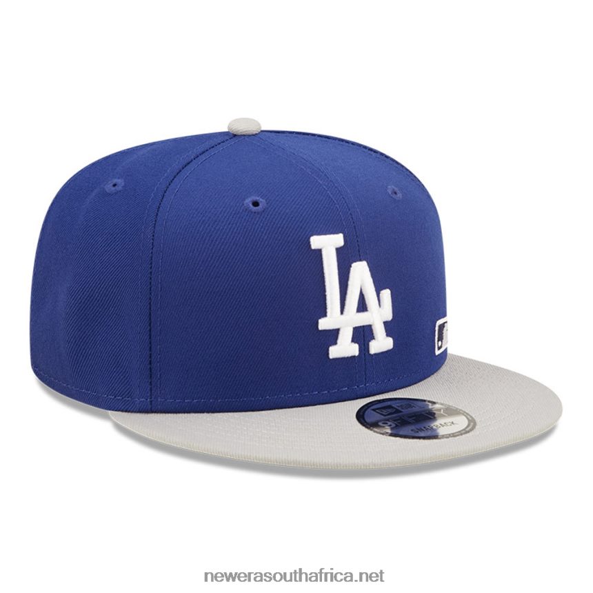 LA Dodgers MLB Black Letter Arch Blue 9FIFTY Snapback Cap New Era TRBRBN1985