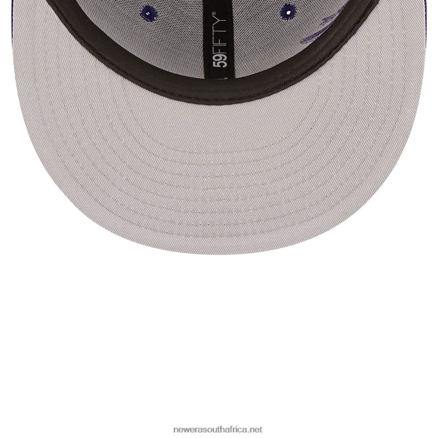 LA Dodgers MLB Blooming Dark Blue 59FIFTY Fitted Cap New Era TRBRBN1126