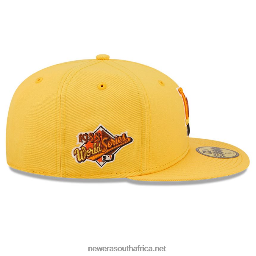 LA Dodgers MLB Butterfly Yellow 59FIFTY Fitted Cap New Era TRBRBN374