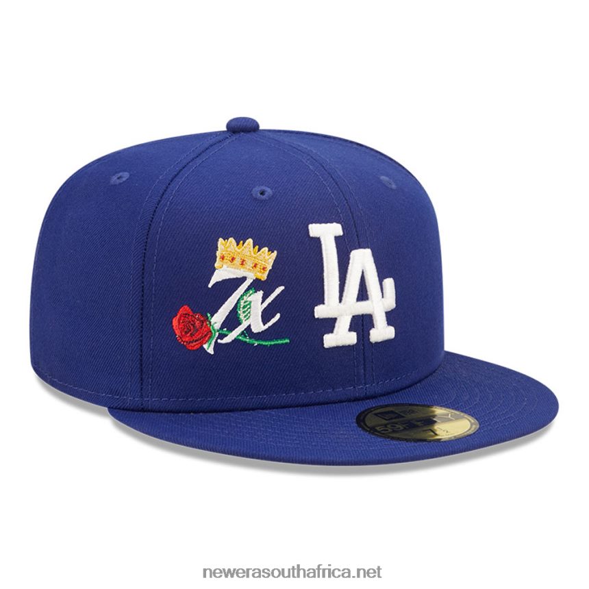 LA Dodgers MLB Crown Champs Blue 59FIFTY Fitted Cap New Era TRBRBN658