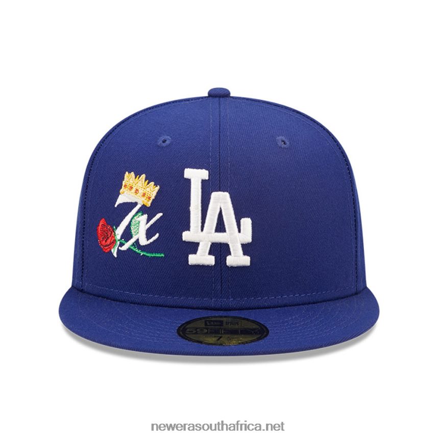 LA Dodgers MLB Crown Champs Blue 59FIFTY Fitted Cap New Era TRBRBN658