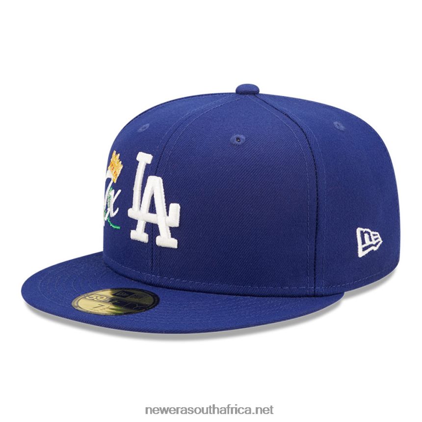 LA Dodgers MLB Crown Champs Blue 59FIFTY Fitted Cap New Era TRBRBN658