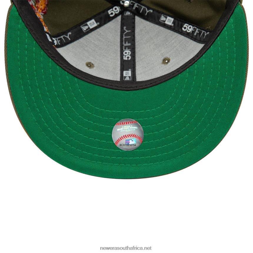 LA Dodgers MLB Floral Dark Green 59FIFTY Fitted Cap New Era TRBRBN257