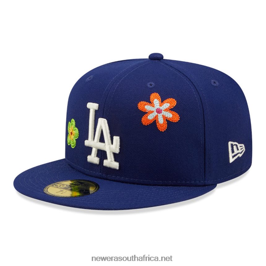 LA Dodgers MLB Flower Blue 59FIFTY Fitted Cap New Era TRBRBN714