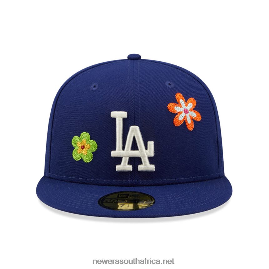 LA Dodgers MLB Flower Blue 59FIFTY Fitted Cap New Era TRBRBN714