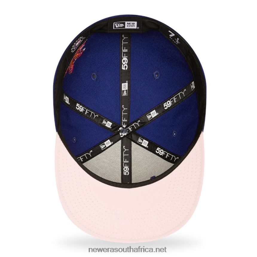 LA Dodgers MLB Flower Blue 59FIFTY Fitted Cap New Era TRBRBN714